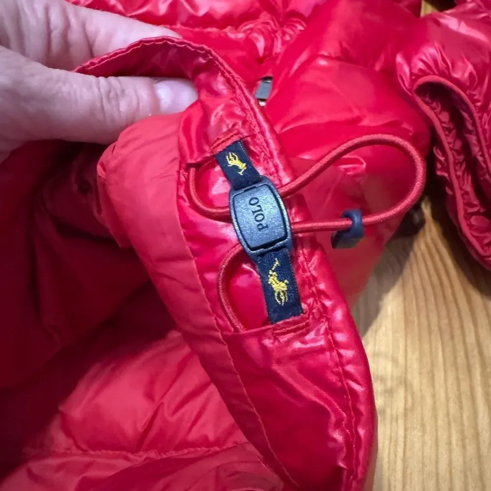 Polo Ralph Lauren Men's LRG Colden Packable Glossed Jacket Solid Red